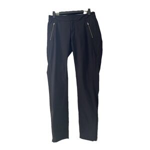 Athleta Women's Slim Zipper‎ Ankle Pants 2P Petite in Black